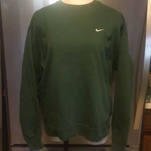 NIKE MENS HEAVYWEIGHT SWEATSHIRT HUNTER GREEN SIZE MEDIUM